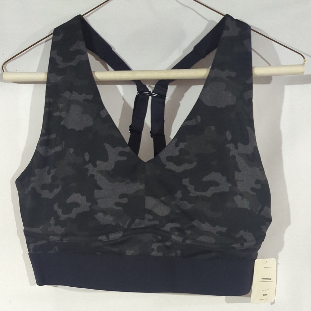 Fabletics Dark Camo Sports Bra